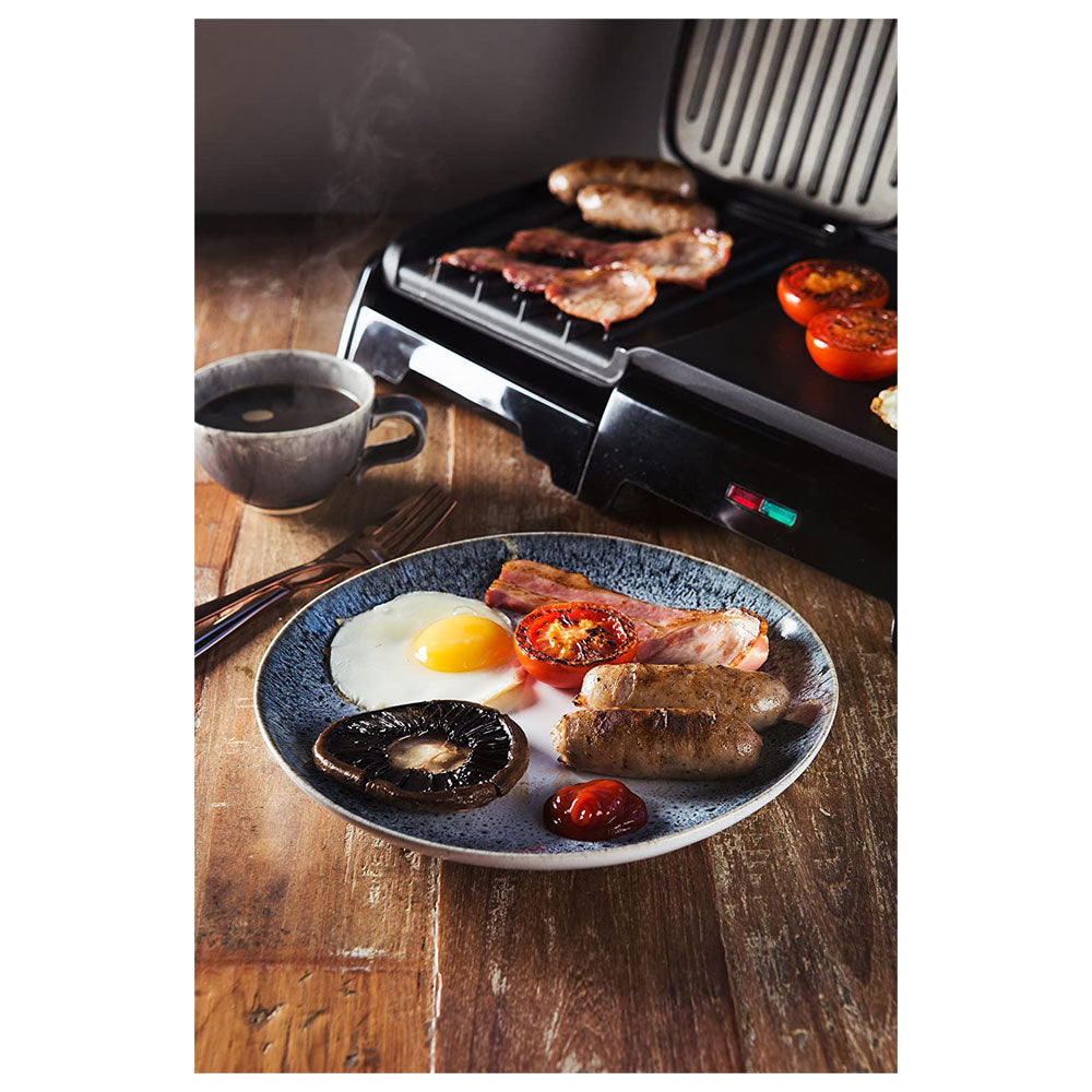 George Foreman Large Variable Temperature 10 Portion Grill And Griddle 2180 W - Black