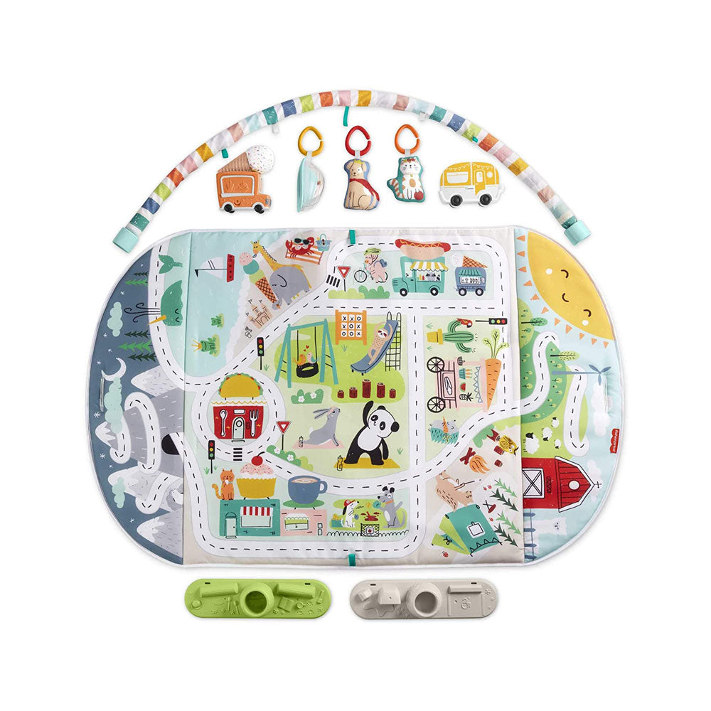 Fisher-Price Activity City Gym To Jumbo Play Mat - Multicolor Secondary image