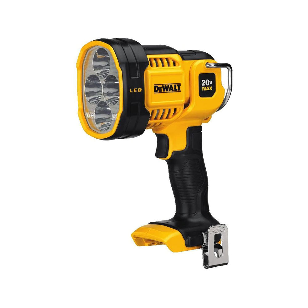 Dewalt 18V XR Cordless LED Spotlight Bare Unit - Black/Yellow