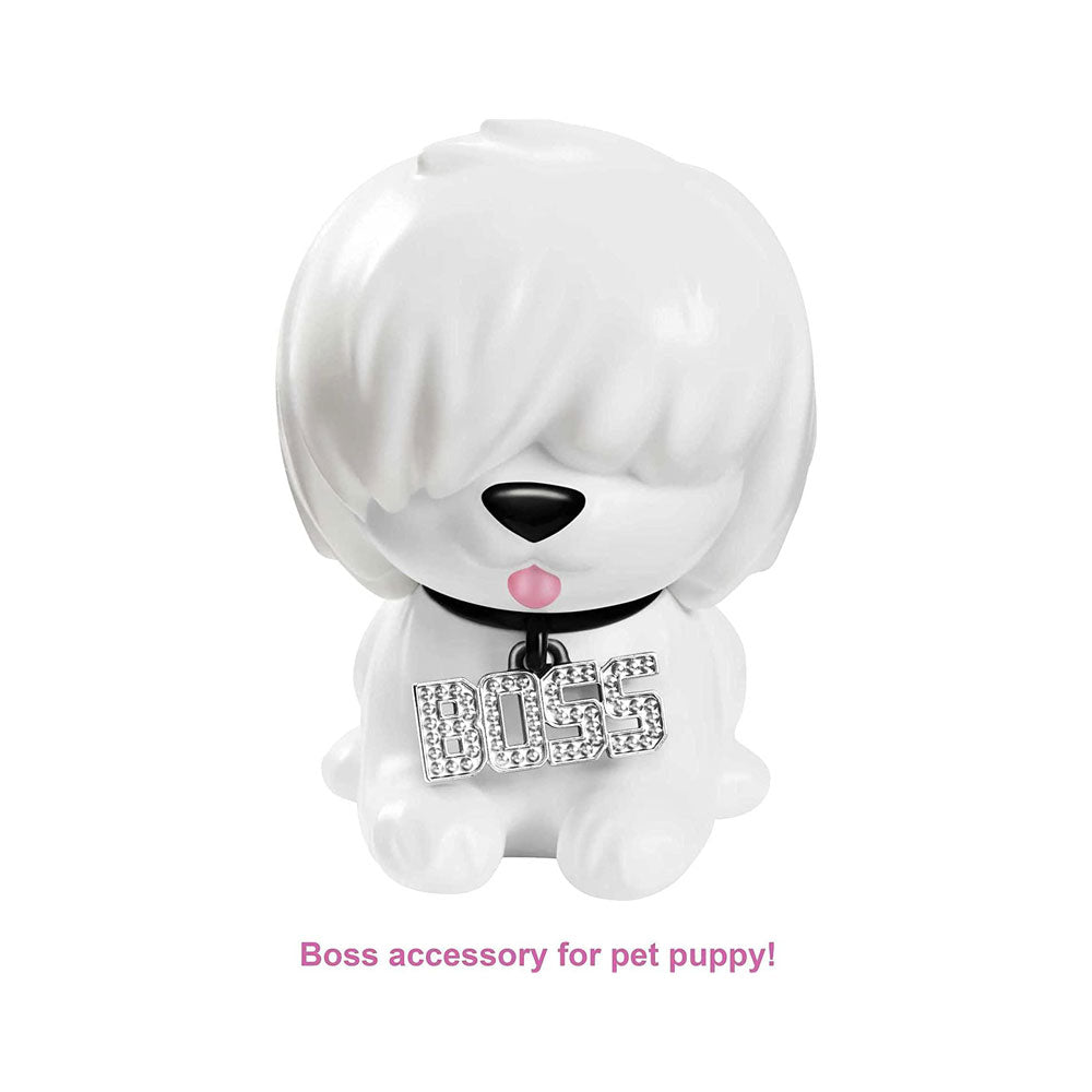 Barbie Extra Doll 2 In Shimmery Look with Pet Puppy Toy - Multicolour
