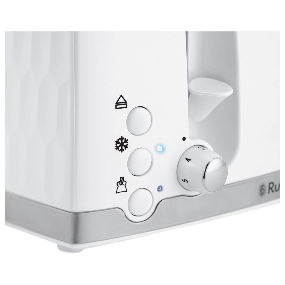 Russell Hobbs Contemporary Honeycomb 4 Slice Toaster 1500 W - White Secondary image