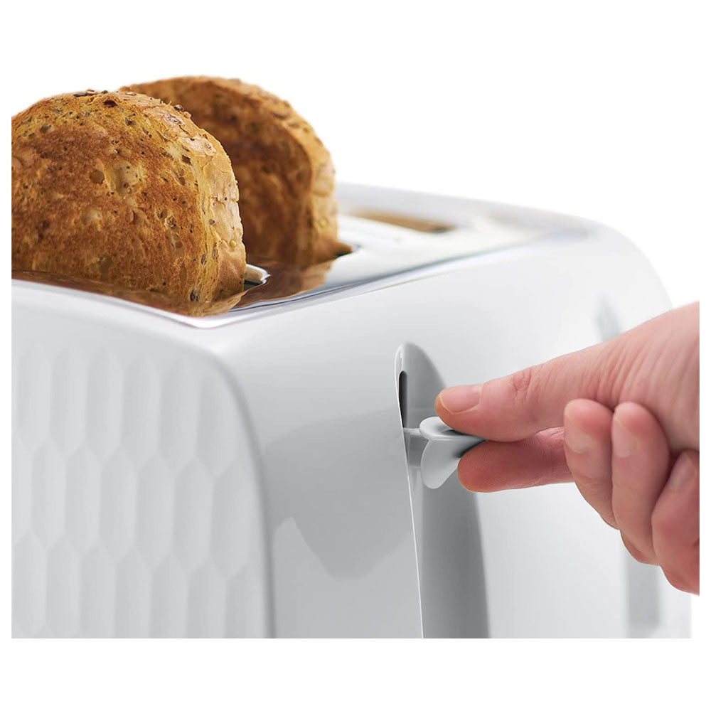 Russell Hobbs Contemporary Honeycomb 4 Slice Toaster 1500 W - White