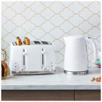 Russell Hobbs Contemporary Honeycomb 4 Slice Toaster 1500 W - White