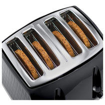 Russell Hobbs Contemporary Honeycomb 4 Slice Toaster 1500 W - Black