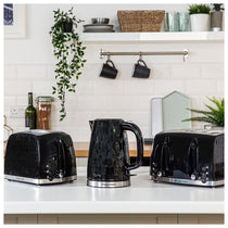 Russell Hobbs Contemporary Honeycomb 4 Slice Toaster 1500 W - Black