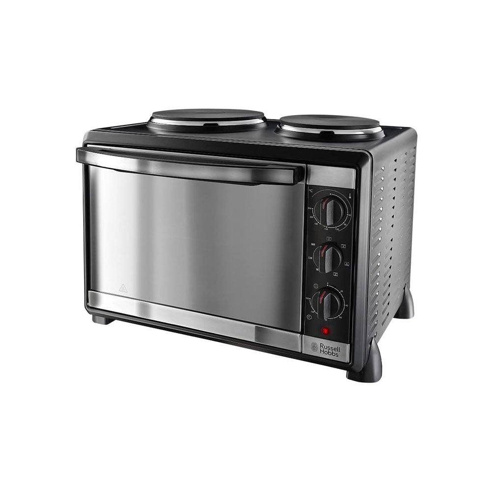Russell Hobbs Mini Kitchen Multi Function Electric Compact Cooker with Hotplates 1920 W - Silver