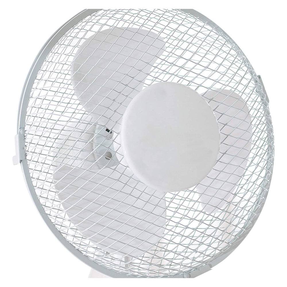 Fine Elements Oscillating 9 Inch Desk Fan with 2 Speed Settings -White Secondary image