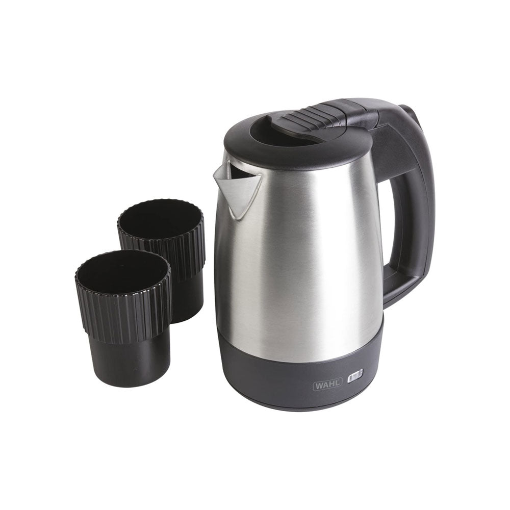 Wahl Small Travel Jug Kettle With 2 Cups 1000W 500ml - Stainless Steel/Black Main image