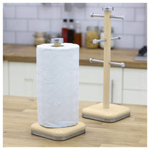 Swan Retro Kitchen Roll Holder with Steel Weighted Base Metal - Cream