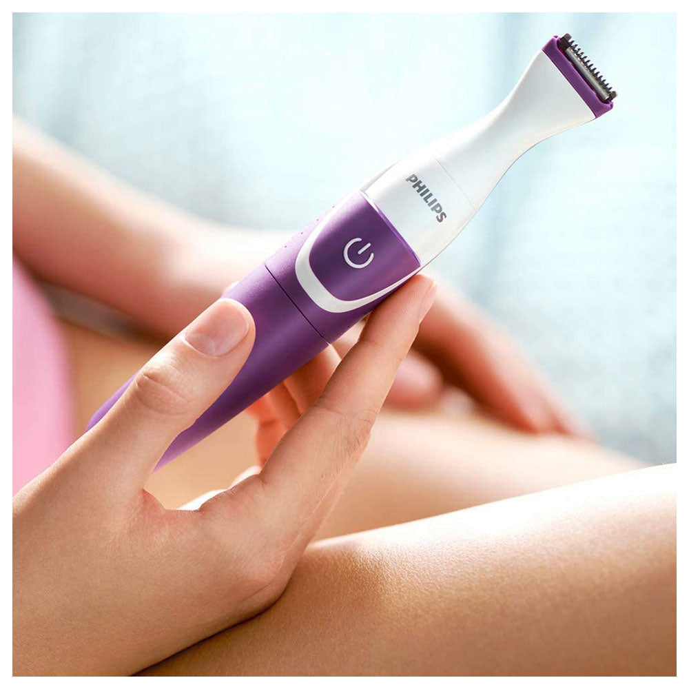 Philips Essential BikiniGenie Bikini Trimmer For Trimming Shaving And Styling The Bikini Zone - Violet