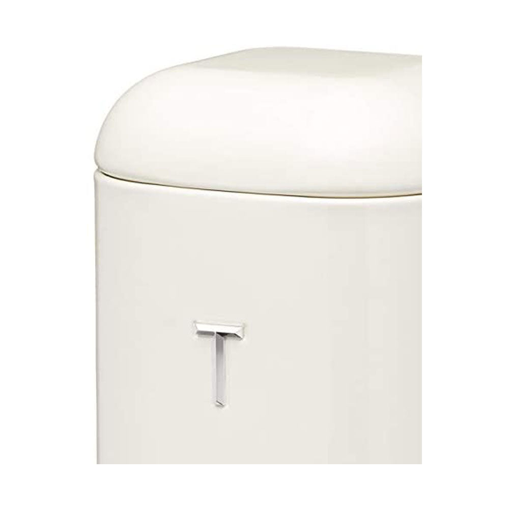 KitchenCraft Lovello Tea Caddy Storage Canister 11 x 19 cm (4.5" x 7.5") - Vanilla Cream