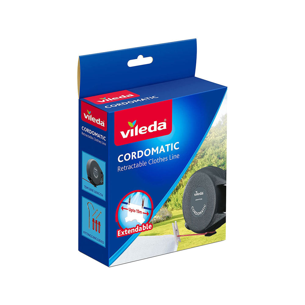 Vileda Cordomatic Retractable Clothes Washing Line - 15m
