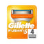 Gillette Fusion 5 Manual Blades 4S With Five Anti-Friction Blades - Helping Reduce Pressure Per Blade For A Comfortable Shave (vs Mach3)