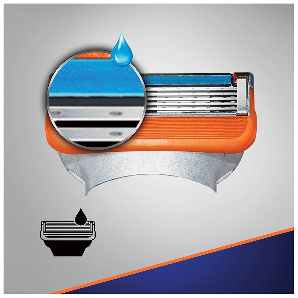 Gillette Fusion 5 Manual Blades 4S With Five Anti-Friction Blades - Helping Reduce Pressure Per Blade For A Comfortable Shave (vs Mach3) Secondary image