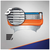 Gillette Fusion 5 Manual Blades 4S With Five Anti-Friction Blades - Helping Reduce Pressure Per Blade For A Comfortable Shave (vs Mach3)
