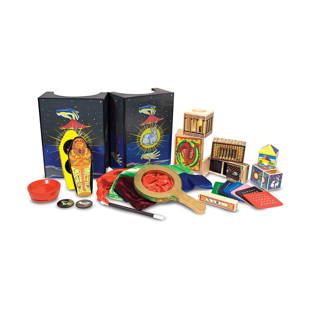 Melissa & Doug Deluxe Solid-Wood Magic Set With 10 Classic Tricks