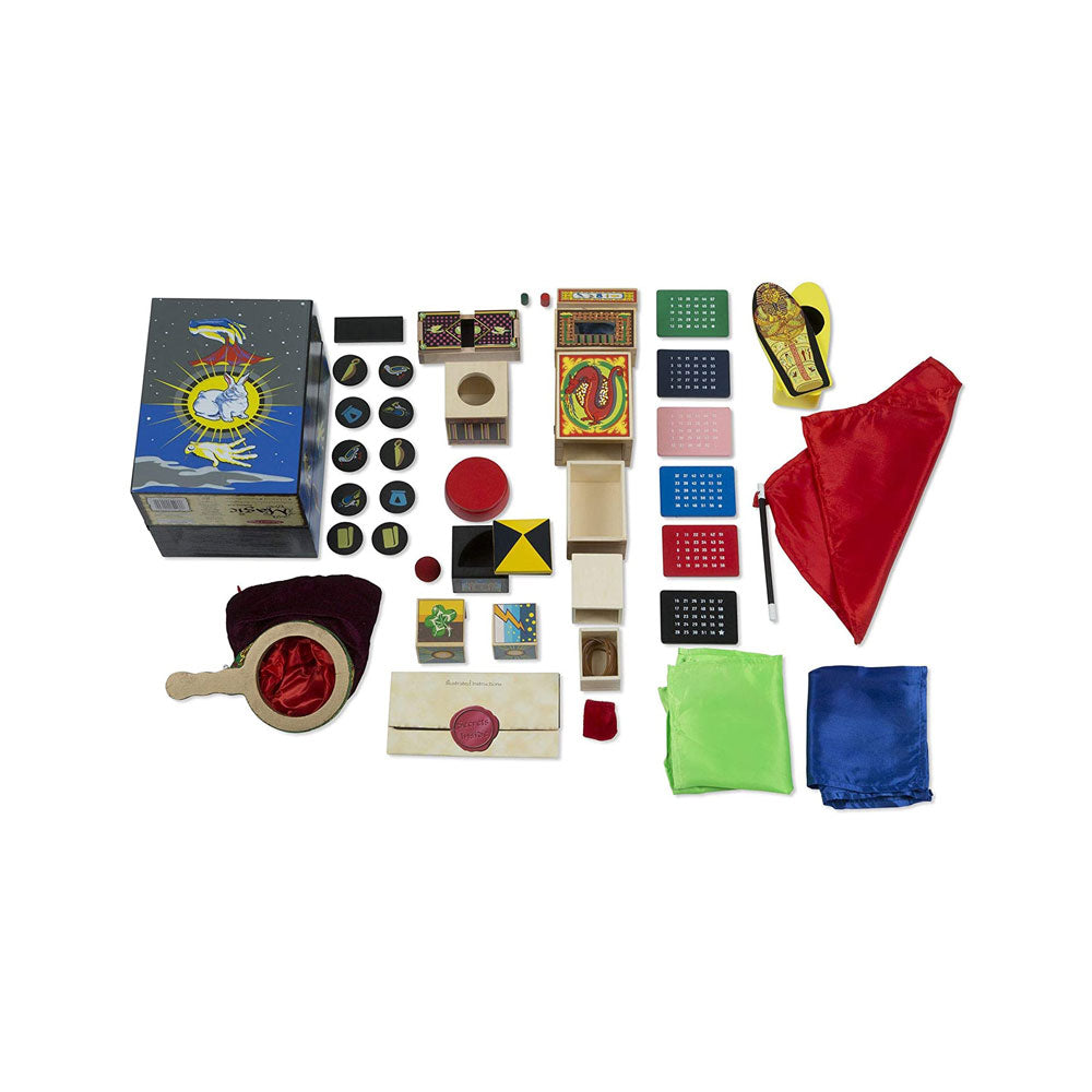 Melissa & Doug Deluxe Solid-Wood Magic Set With 10 Classic Tricks