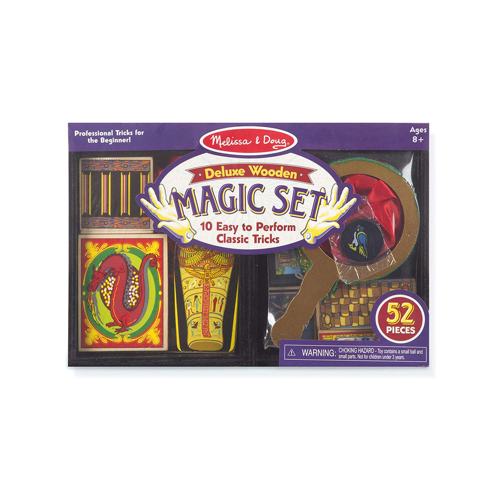 Melissa & Doug Deluxe Solid-Wood Magic Set With 10 Classic Tricks