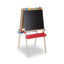Melissa & Doug Deluxe Wooden Standing Art Easel - Dry-Erase Board Chalkboard Paper Roller - Multicolor