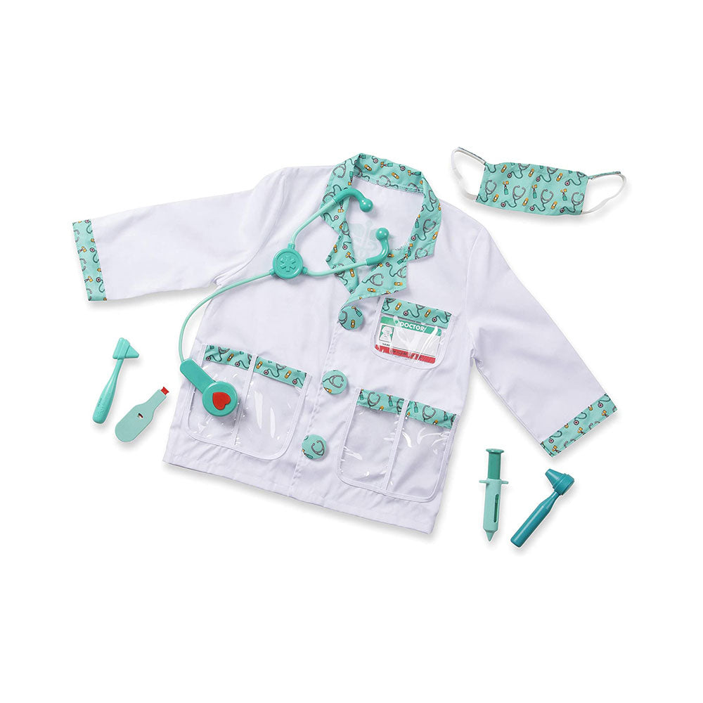Melissa & Doug Children's Doctor Role Play Fancy Dress Costume Set - Pretend Play High-Quality Materials - Multicolor Main image