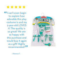 Melissa & Doug Children's Doctor Role Play Fancy Dress Costume Set - Pretend Play High-Quality Materials - Multicolor