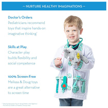 Melissa & Doug Children's Doctor Role Play Fancy Dress Costume Set - Pretend Play High-Quality Materials - Multicolor