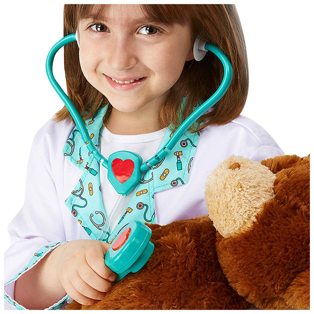 Melissa & Doug Children's Doctor Role Play Fancy Dress Costume Set - Pretend Play High-Quality Materials - Multicolor