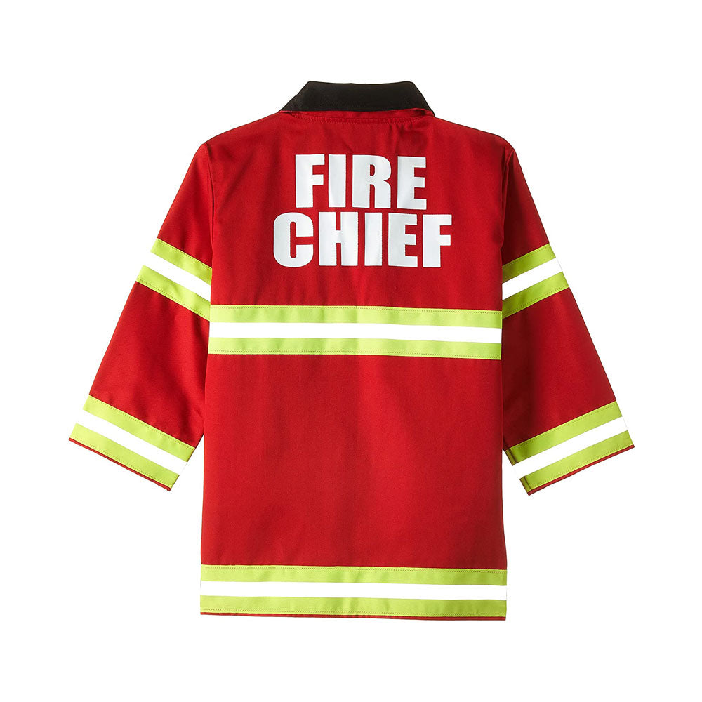 Melissa & Doug Fire Chief Fireman Costume Role Play Fancy Dress Set - 6 Pieces Bright Red That Help Children Play The Part - Multicolor Secondary image