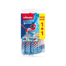 Vileda Supermocio 3Action Xl Refill Twin Pack