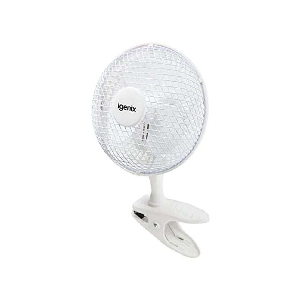 Igenix 6 Inch Portable Clip Fan Two Speed Settings 15 W - White Secondary image