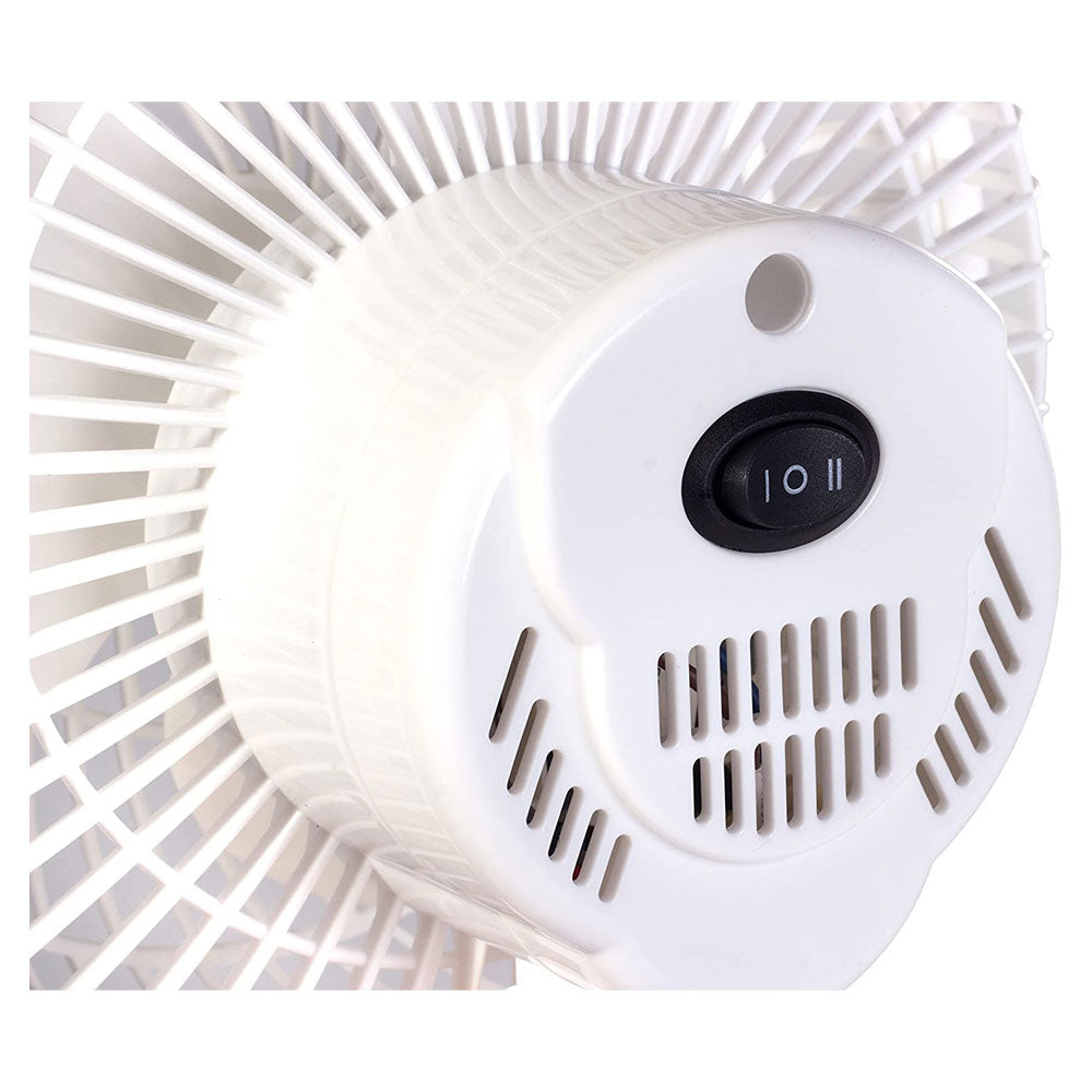 Igenix 6 Inch Portable Clip Fan Two Speed Settings 15 W - White