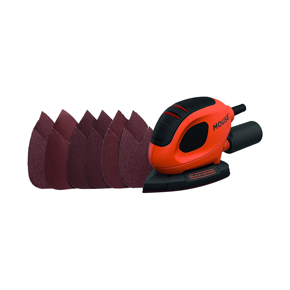 Black & Decker Mouse Detail Electric Sander with 6 Sanding Sheets 55 W 240 V