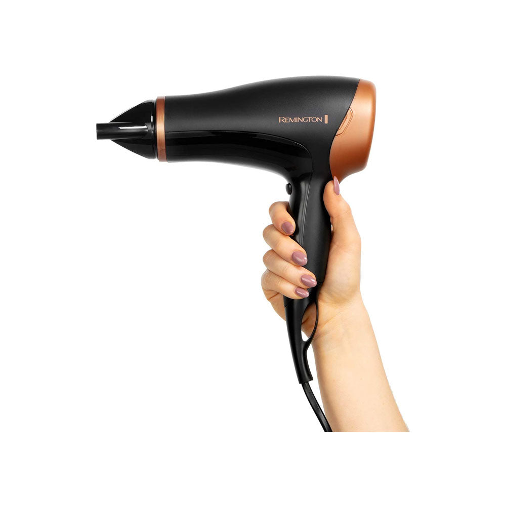 Remington Hair Care Gift Set Ceramic Hair Straighteners And 2000 W Ionic Hair Dryer with Concentrator - Black/Bronze