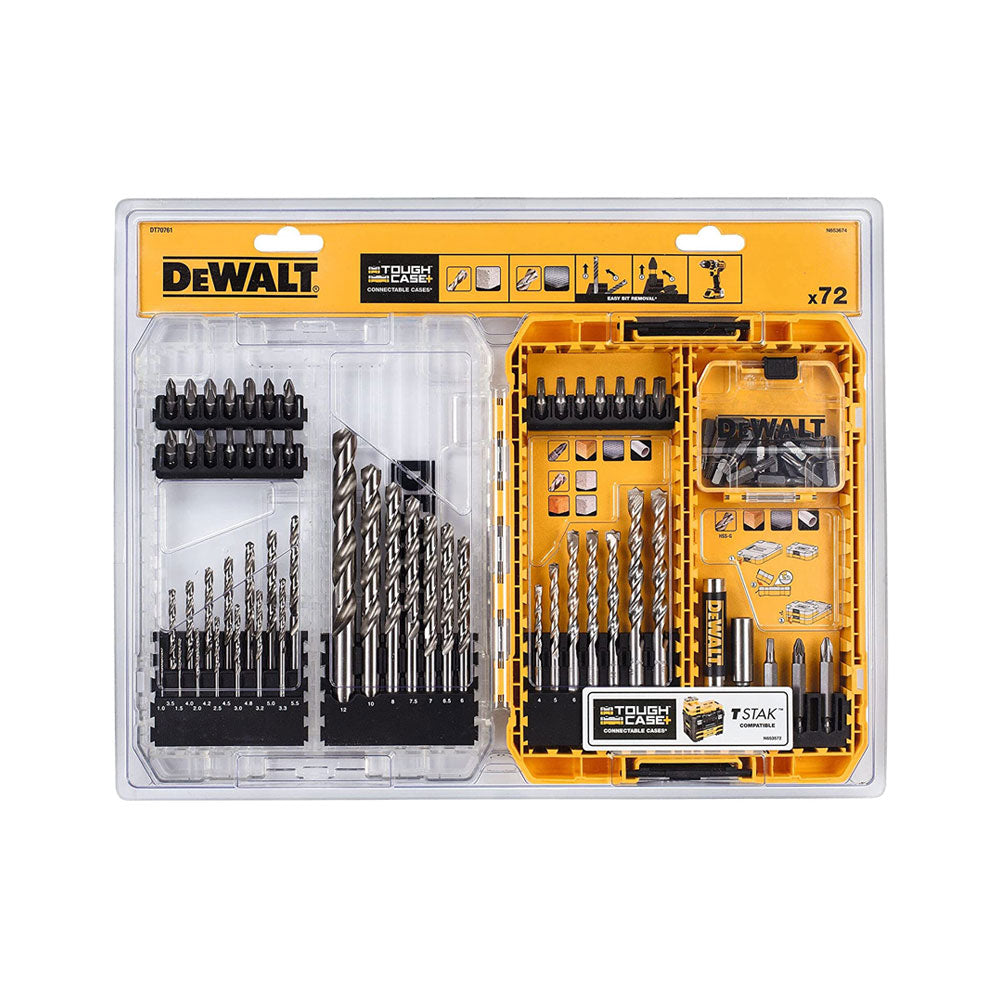 Dewalt HSS-G Metal Masonry Drill Drive Bit Set - 72 Piece Secondary image
