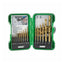 Draper Titanium Nitride Coated HSS Drill Bit Set (15 Pieces)