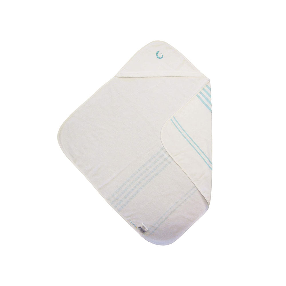 Hippychick Hooded Baby Towels, Natural 100% Cotton Bath - White Main image