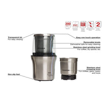 Wahl James Martin Grind And Chop Electric Grinders Brushed Stainless Steel 200 W - Silver