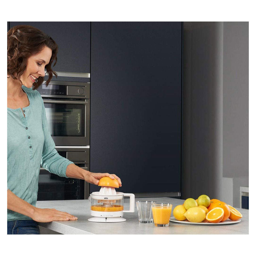 Braun Citrus Juicer CJ3000 2 Way Rotation 350ml White Tribute Collection