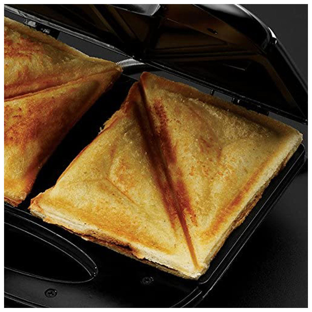 Russell Hobbs 3-In-1 Sandwich Panini And Waffle Maker 760W - Black
