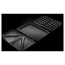 Russell Hobbs 3-In-1 Sandwich Panini And Waffle Maker 760W - Black