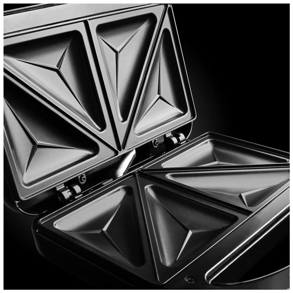 Russell Hobbs 3-In-1 Sandwich Panini And Waffle Maker 760W - Black