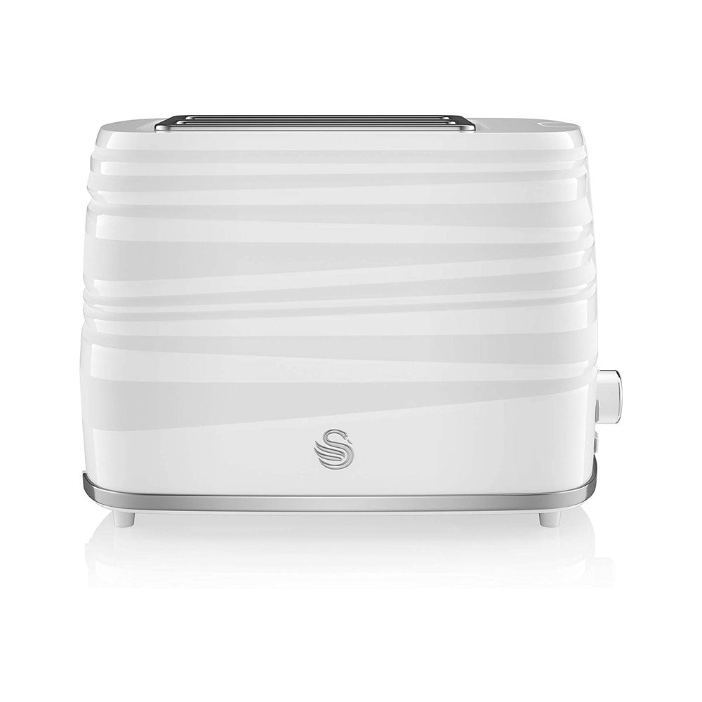 Swan Symphony 2 Slice Toaster Plastic High Gloss And Matt Finish 930 W - White