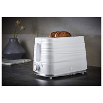 Swan Symphony 2 Slice Toaster Plastic High Gloss And Matt Finish 930 W - White