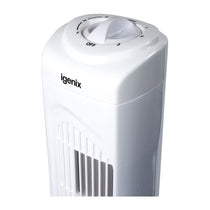 Igenix 29 Inch Oscillating Tower Fan 3 Speed Settings with Auto Shut Off - White