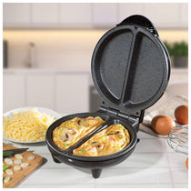 Daewoo Deep Fill Non-Stick Omelette Maker Stainless Steel 750 W - Silver/Black