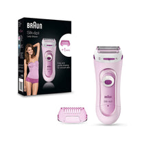 Braun Silk-Epil Lady Shaver Electric Shaver With Trimmer Cap - Pink