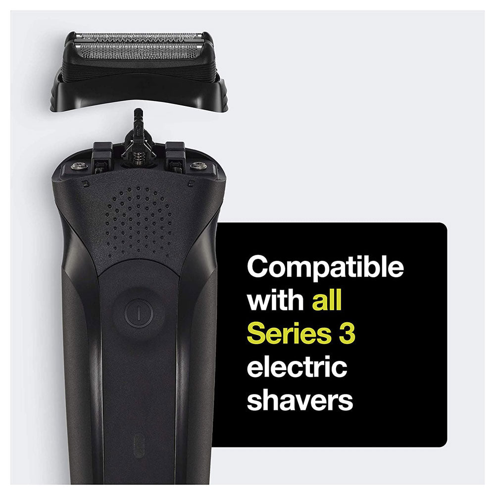 Braun Series 3 21B Electric Shaver Head Replacement Cassette - Black
