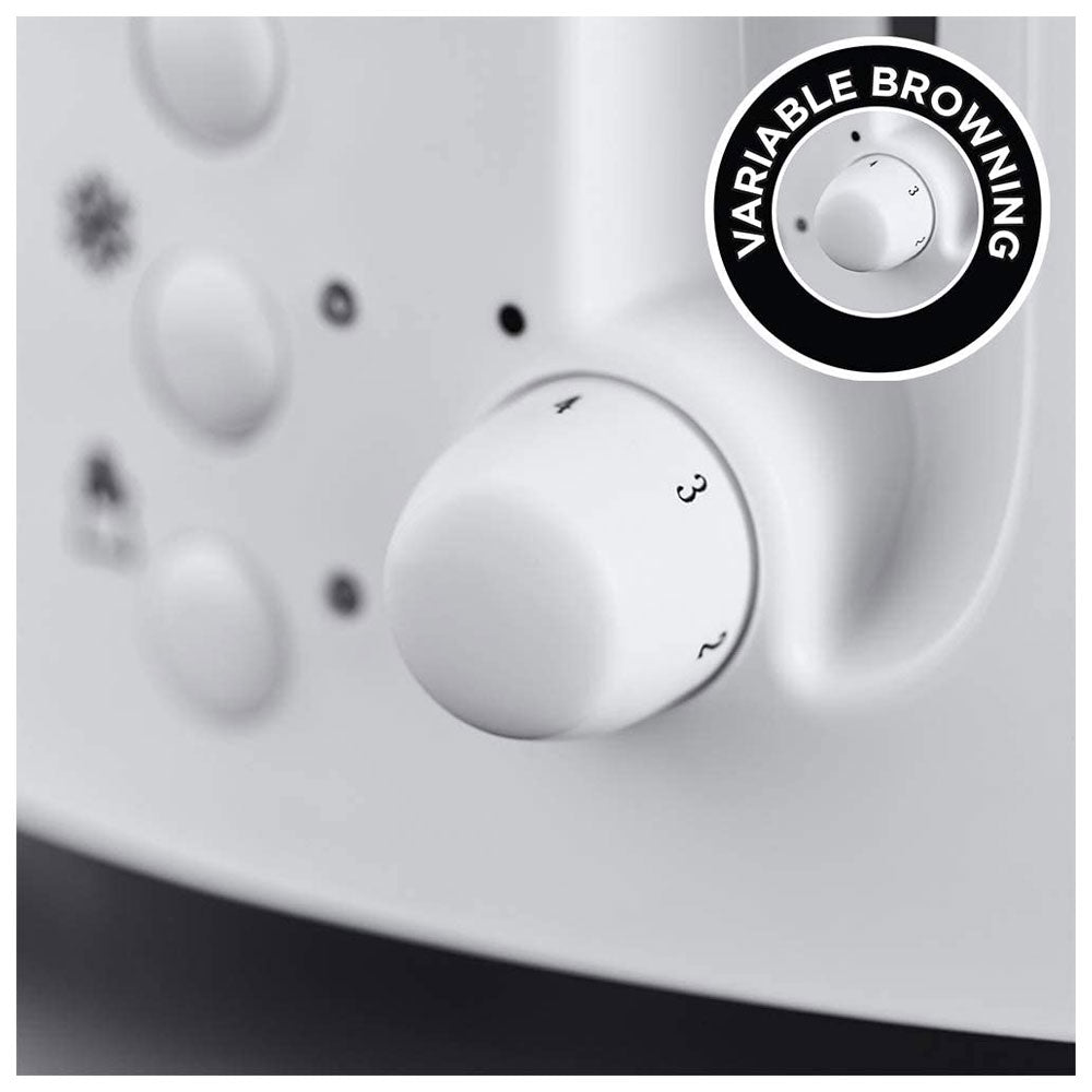 Russell Hobbs Textures 2 Slice Toaster Plastic - White Secondary image