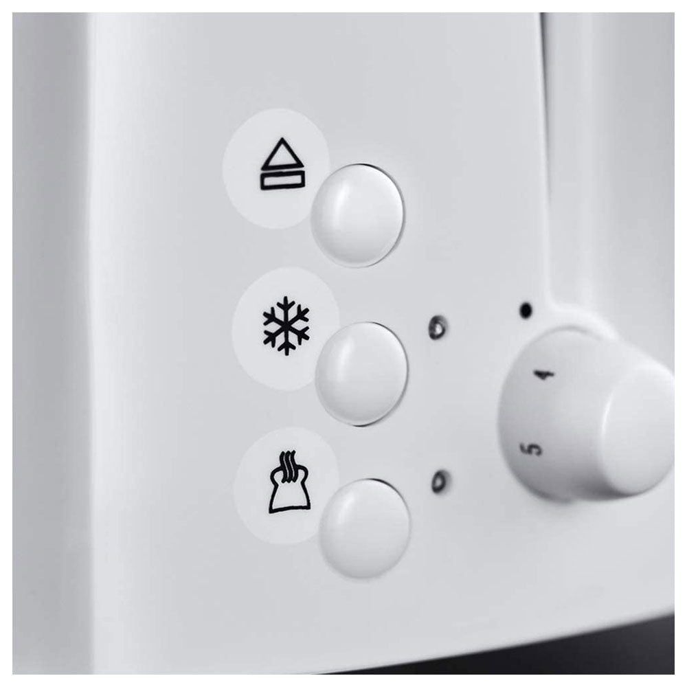 Russell Hobbs Textures 2 Slice Toaster Plastic - White