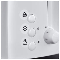 Russell Hobbs Textures 2 Slice Toaster Plastic - White